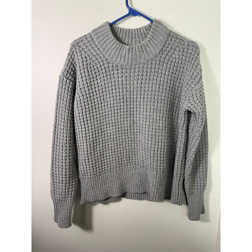 Everlane Gray Chunky Knit Wool Cashmere Sweater Size XS